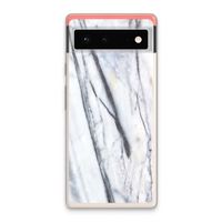 Gestreepte marmer: Google Pixel 6 Transparant Hoesje