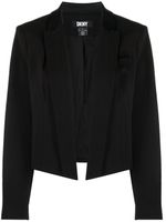 DKNY blazer crop à revers pointus - Noir - thumbnail