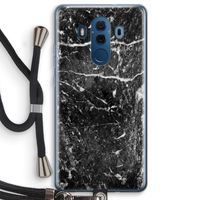Zwart marmer: Huawei Mate 10 Pro Transparant Hoesje met koord