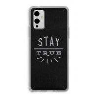 Stay true: OnePlus 9 Transparant Hoesje