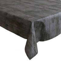 Tafelzeil/tafelkleed donker houten planken 140 x 180 cm - Tafelzeilen - thumbnail