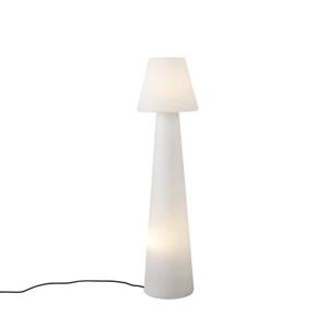 QAZQA Design buiten vloerlamp mushroom wit IP44 - Katrijn