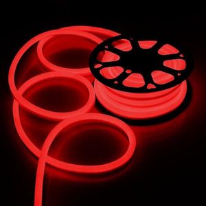 Neon Flex Ledstrip 230V - Rood - Dimbaar