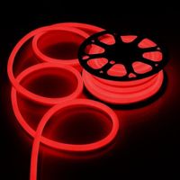 Neon Flex Ledstrip 230V - Rood - Dimbaar - thumbnail