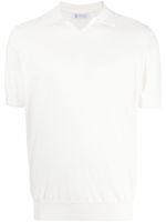 Brunello Cucinelli polo en maille fine - Blanc