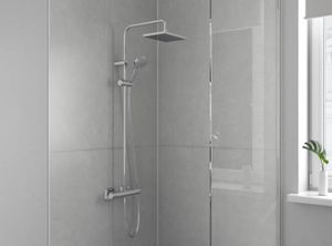 Hansgrohe Vernis Shape opbouw regendouche met vierkante hoofddouche chroom