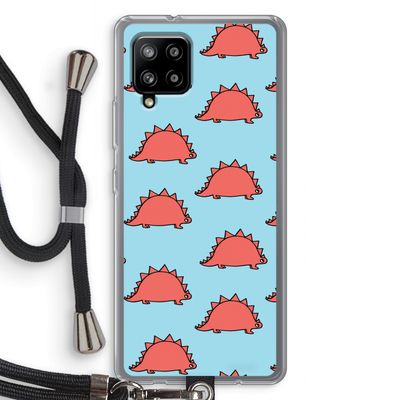 Dinosawrr: Samsung Galaxy A42 5G Transparant Hoesje met koord