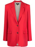 Theory blazer à simple boutonnage - Rouge
