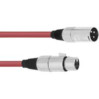 Omnitronic 30220905 XLR Verbindingskabel [1x XLR-stekker 3-polig - 1x XLR-bus 3-polig] 5.00 m Rood