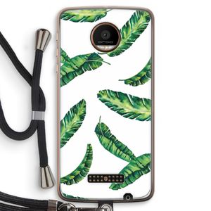 Lange bladeren: Motorola Moto Z Force Transparant Hoesje met koord