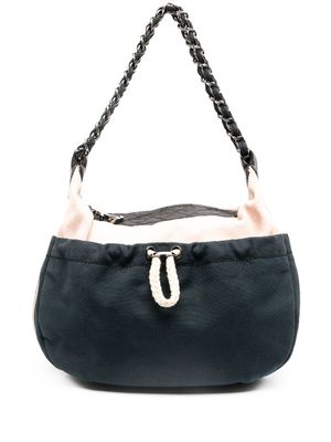 CHANEL Pre-Owned sac porté épaule à logo CC (2004-2005) - Bleu