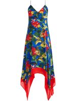 alice + olivia robe mi-longue Kayson à fleurs - Bleu - thumbnail