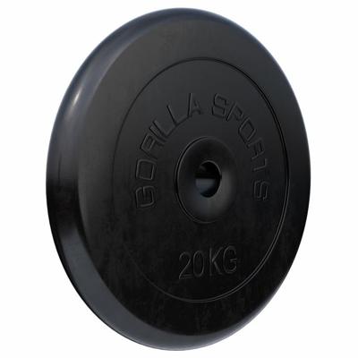 Halterschijf 20 kg Rubber