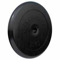 Halterschijf 20 kg Rubber