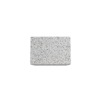 Storke Edge staand badmeubel 75 x 52 cm beton donkergrijs met Tavola enkel wastafelblad in mat wit/zwart terrazzo