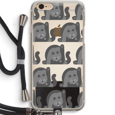 Cats: iPhone 6 / 6S Transparant Hoesje met koord