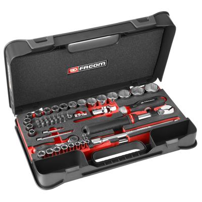 Facom 60-delige Metrische 6-kant OGV Grip Doppen Set - RS.GRPPB