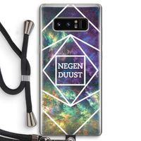 Negenduust ruimte: Samsung Galaxy Note 8 Transparant Hoesje met koord