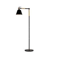 QUVIO Vloerlamp ronde lampenkap zwart - QUV5038L-BLACK - thumbnail