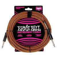 Ernie Ball 6469 Gevlochten Gitaarkabel Pumpkin Pie 5.5 Meter