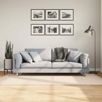 VidaXL Vloerkleed huarte laagpolig zacht wasbaar 100x200 cm beige