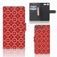 Sony Xperia XZ1 | Telefoon Hoesje | Batik Rood