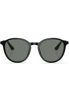 Giorgio Armani lunettes de soleil à monture ronde - Noir