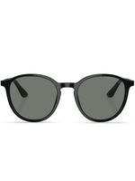 Giorgio Armani lunettes de soleil à monture ronde - Noir