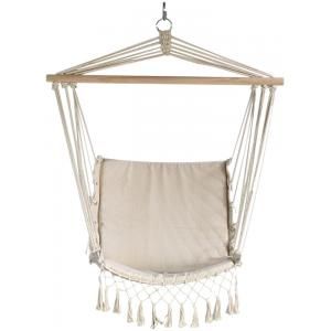 Hangmatstoel Macrame beige