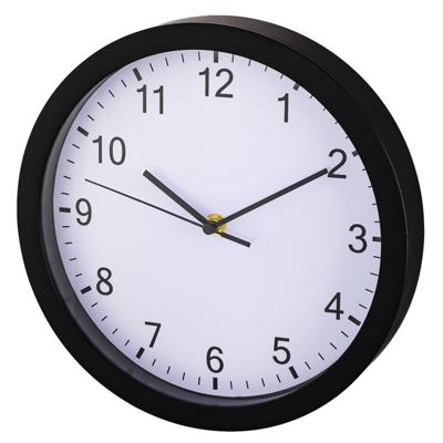 Hama wandklok pure ø 25 cm geluidsarm zwart
