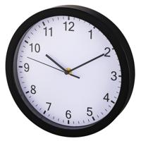 Hama wandklok pure ø 25 cm geluidsarm zwart