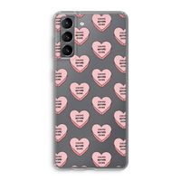 Chicks before dicks: Samsung Galaxy S21 Transparant Hoesje