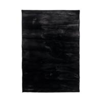 Karpi vloerkleed plush zwart 60 x 90 cm | 2 stuks