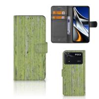 Xiaomi Poco X4 Pro 5G | Book Style Case | Green Wood