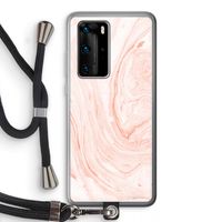 Peach bath: Huawei P40 Pro Transparant Hoesje met koord