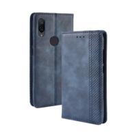 Magnetische Buckle retro textuur horizontale Flip lederen draagtas voor Xiaomi mi Play met houder & kaartsleuven & portemonnee (blauw)