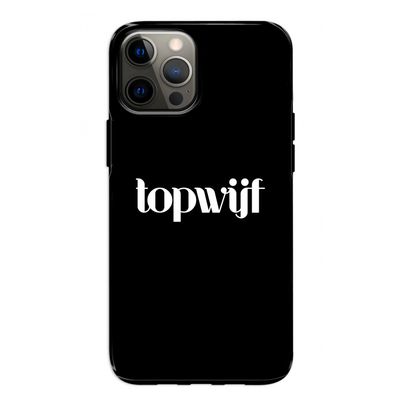 Topwijf Zwart: iPhone 12 Tough Case