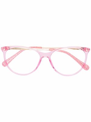 Chiara Ferragni lunettes de vue à monture ronde - Rose
