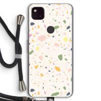 Terrazzo N°21: Pixel 4a 5G Transparant Hoesje met koord