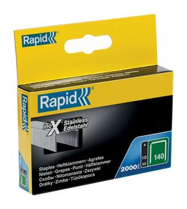 Rapid Nr. 140 vlakdraadnieten RVS 10 mm, 2.000 stuks - 11910733 - 11910733