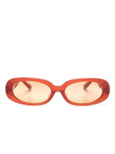 Linda Farrow lunettes de soleil Cara à monture ovale - Orange