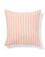 HEMA Kussenhoes 50x50cm Katoen Strepen Oranje (paars)