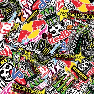Stickerbomb Folie - Graffiti design 2 - Rol 60x200cm - zelfklevend EU407901