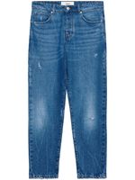 AMI Paris logo-patch straight-leg jeans - Bleu - thumbnail