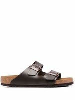 Birkenstock sandales Arizona en cuir - Marron - thumbnail