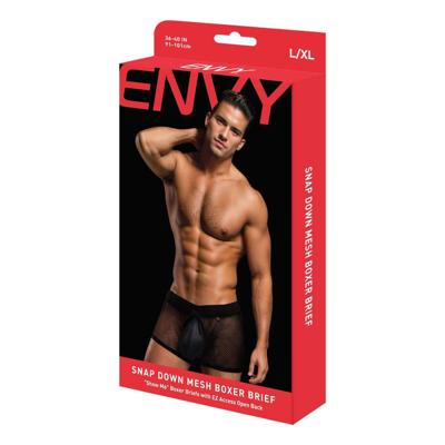 Heren Boxer Shorts Envy Zwart M/L Heren Boxer Shorts Envy Zwart M/L
