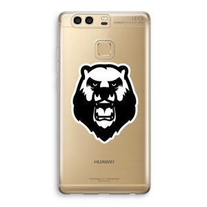 Angry Bear (white): Huawei P9 Transparant Hoesje