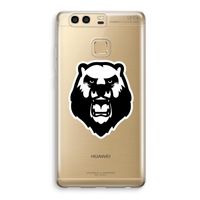 Angry Bear (white): Huawei P9 Transparant Hoesje