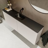 Mondiaz Ture 120cm toiletmeubel linen met wastafel urban midden geen kraangat - thumbnail