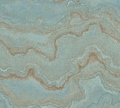 Livingwalls Stories of Life - Turquoise - Steen - 396591
